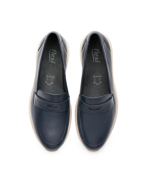 Mocasín Flexi de piel para mujer