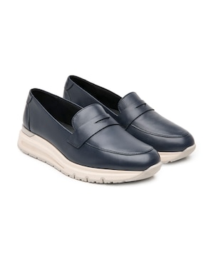 Mocasín Flexi de piel para mujer