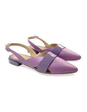 Balerina Savvy de piel para mujer