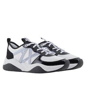 Tenis Armani Exchange Big Logo para mujer