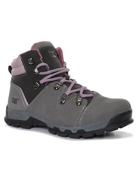 Bota al tobillo Cat de piel para mujer