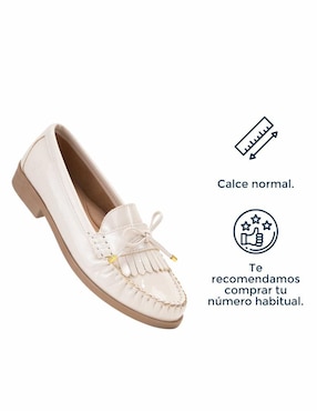 Mocasín Original Penguin Malva de charol para mujer