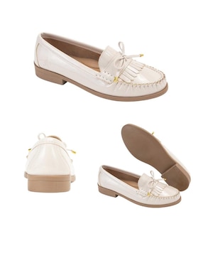Mocasín Original Penguin Malva de charol para mujer