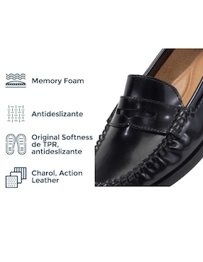 Mocasín Original Penguin Bruna de charol para mujer