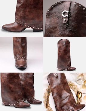 Bota Cowboy media pierna Elán Choose Your Way para mujer