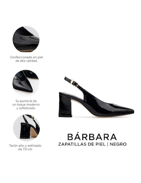 Zapatilla de piel Davenia