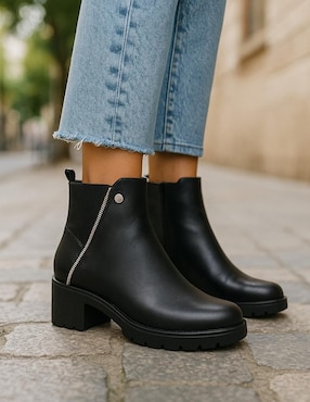Bota arriba del tobillo Manet Cleo de piel para mujer