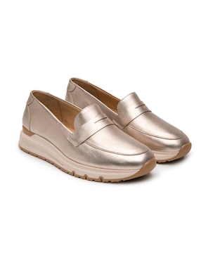Mocasín Flexi de piel para mujer