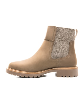 Botín arriba del tobillo Flexi casual de piel para mujer