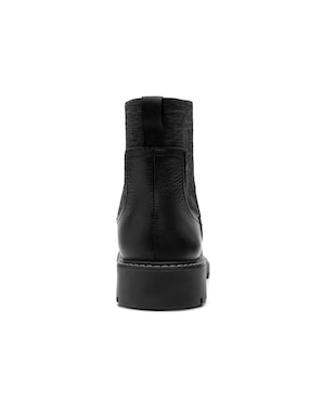 Botín arriba del tobillo flexi casual de piel para mujer