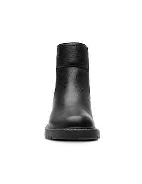 Botín arriba del tobillo flexi casual de piel para mujer