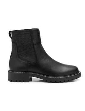 Botín arriba del tobillo flexi casual de piel para mujer