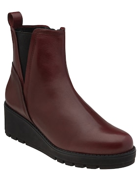 Bota arriba del tobillo Dockers Beth de piel para mujer