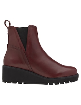 Bota arriba del tobillo Dockers Beth de piel para mujer