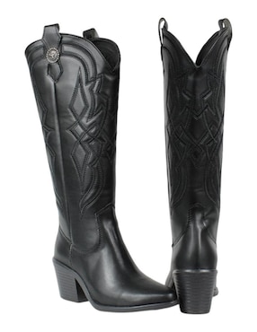 Bota cowboy abajo de la rodilla Kuali Shoes para mujer