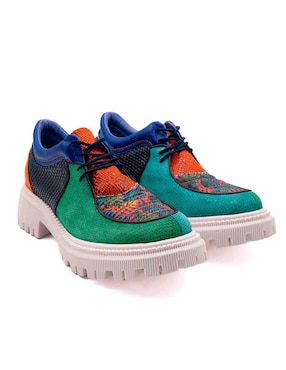 Zapato Altura Siete de piel para mujer
