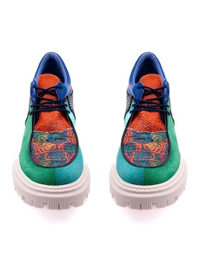 Zapato Altura Siete de piel para mujer