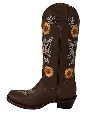Bota cowboy media pierna BDP Botas de Pedro de piel para mujer