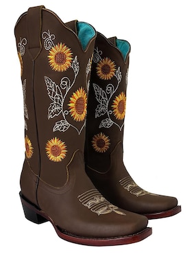 Bota cowboy media pierna BDP Botas de Pedro de piel para mujer
