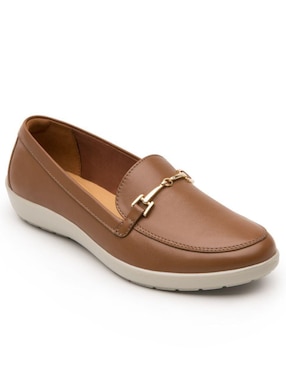 Mocasín Flexi de piel para mujer