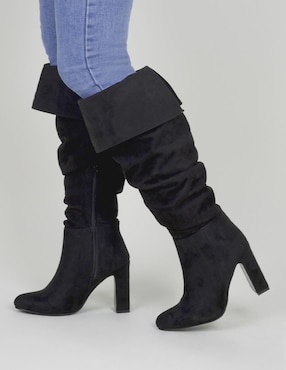 Bota abajo de la rodilla Rbcollection de gamuza para mujer