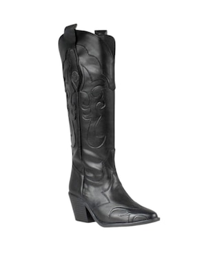 Bota cowboy a la rodilla Kuali Shoes Vaquera para mujer