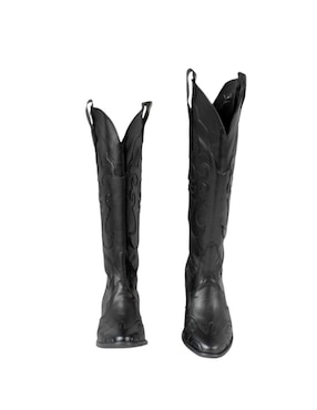 Bota cowboy a la rodilla Kuali Shoes Vaquera para mujer