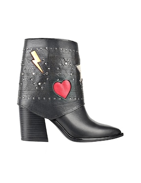 Bota cowboy arriba del tobillo Jossefina Carranza Moda Jossefina de piel para mujer