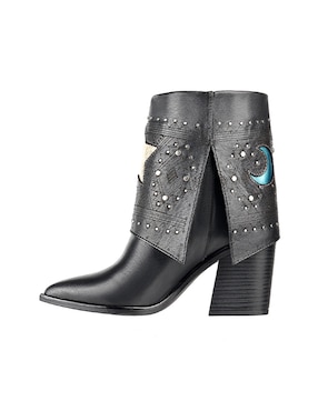Bota cowboy arriba del tobillo Jossefina Carranza Moda Jossefina de piel para mujer