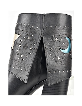 Bota cowboy arriba del tobillo Jossefina Carranza Moda Jossefina de piel para mujer