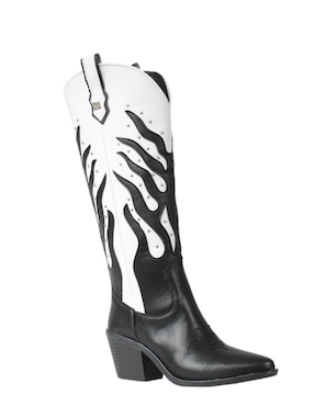 Bota cowboy abajo de la rodilla Kuali Shoes Vaqueras para mujer