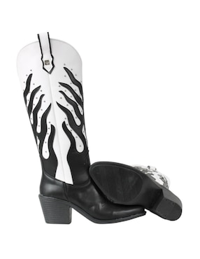 Bota cowboy abajo de la rodilla Kuali Shoes Vaqueras para mujer