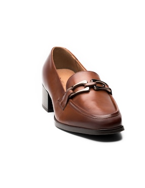 Mocasín Quirelli de piel para mujer
