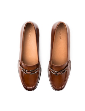 Mocasín Quirelli de piel para mujer