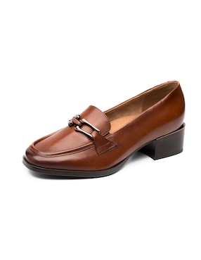 Mocasín Quirelli de piel para mujer