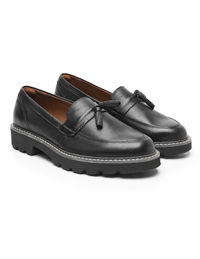 Mocasín Flexi de piel para mujer