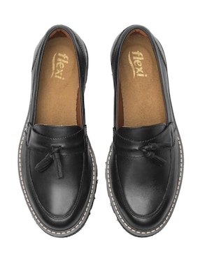 Mocasín Flexi de piel para mujer
