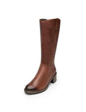Bota abajo de la rodilla Flexi Casual de piel para mujer
