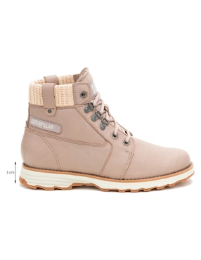 Bota al tobillo Cat de piel para mujer
