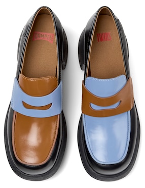 Mocasín Camper Tws de piel para mujer