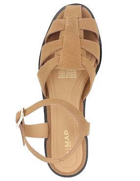 Sandalia plana Map para mujer