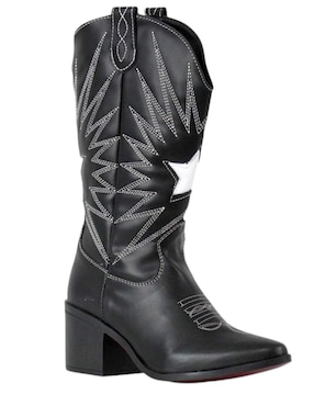 Bota cowboy abajo de la rodilla Kuali Shoes Vaquera para mujer