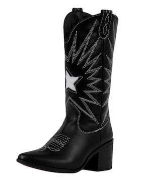 Bota cowboy abajo de la rodilla Kuali Shoes Vaquera para mujer