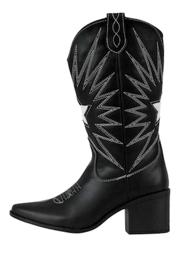 Bota cowboy abajo de la rodilla Kuali Shoes Vaquera para mujer