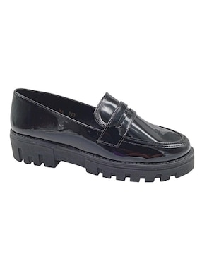 Mocasín Zocalo de charol para mujer