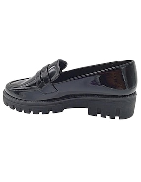 Mocasín Zocalo de charol para mujer