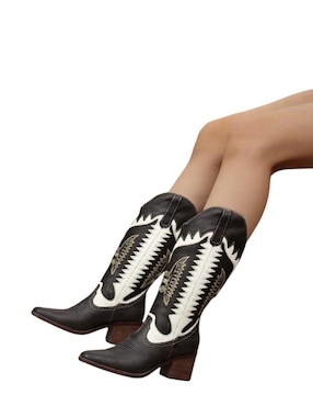 Bota cowboy abajo de la rodilla Kuali Shoes para mujer