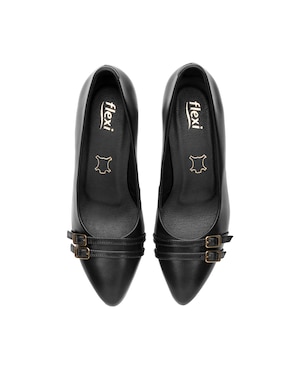 Zapatilla de piel Flexi semivestir