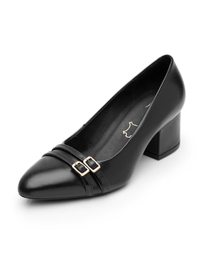 Zapatilla de piel Flexi semivestir