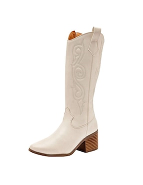 Bota cowboy media pierna Maxim para mujer